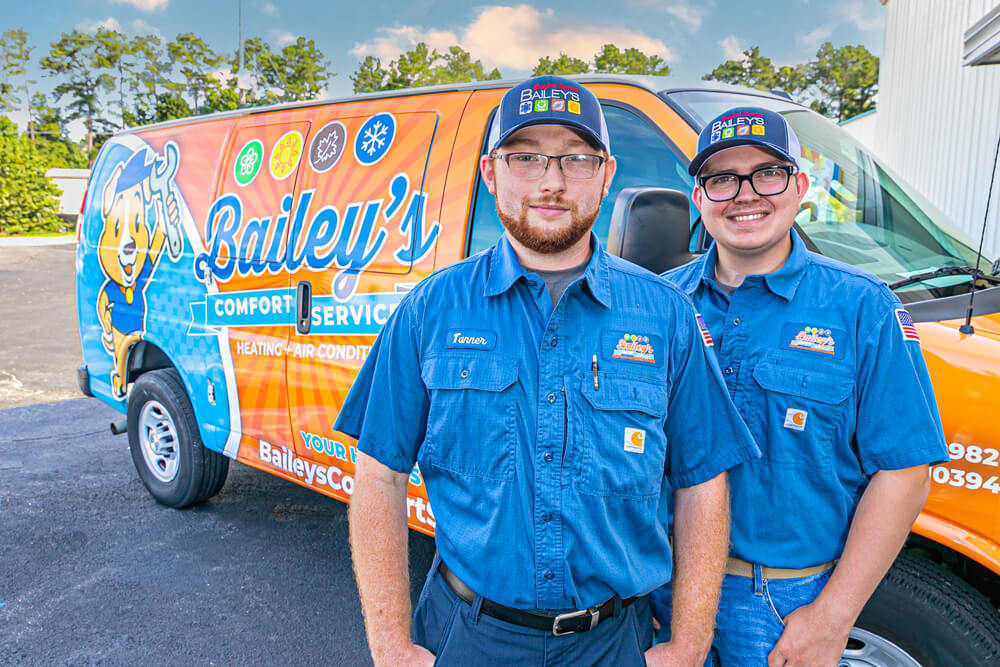 Our certified technicians, in uniform, always professional and ready to service your Grovetown HVAC issue.