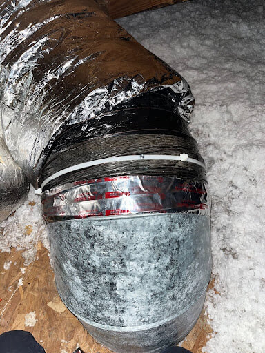 Ductwork lacking insulation in Augusta is being serviced by Bailey's. We’re here for all of your HVAC needs.