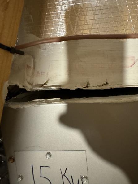 The plenum, where the issue with this particular air handler took place